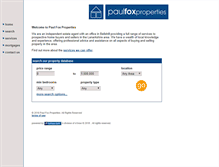 Tablet Screenshot of paulfoxproperties.co.uk